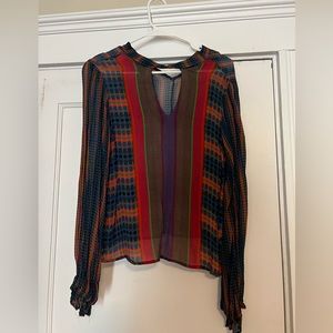Anthropologie keyhole blouse
